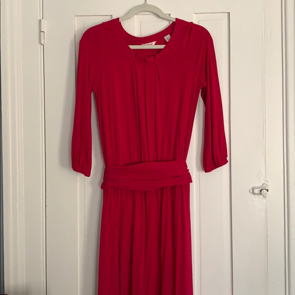 Penguin Women’s Magenta Jersey Waisted Dress Small